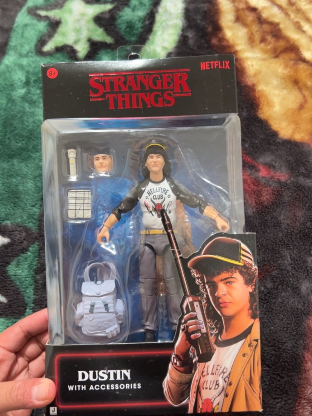 Netflix Stranger Things Dustin Figure - Black & Red Packaging